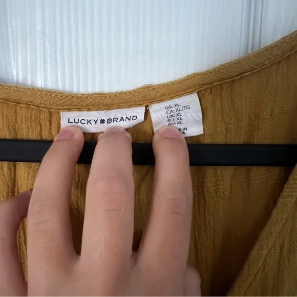 Lucky Brand Mustard Midi Dress - Picture 5 of 5